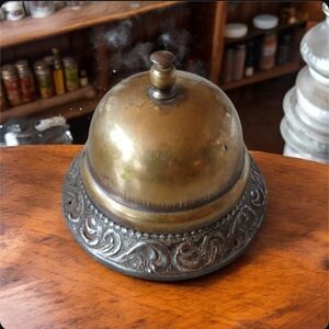 Antique Brass Service Bell